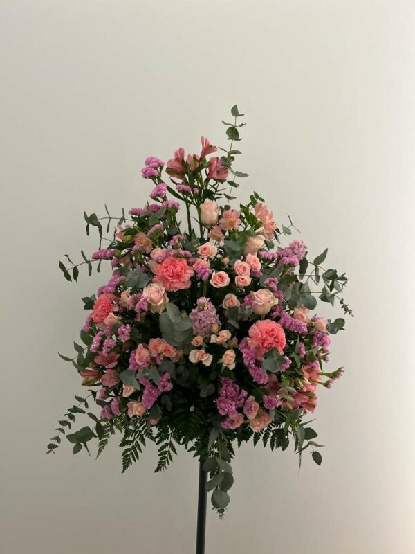 Composizione "medium" rosa e lilla